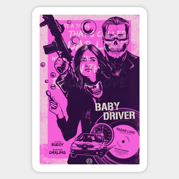 Baby Driver Sticker by PaybackPenguin